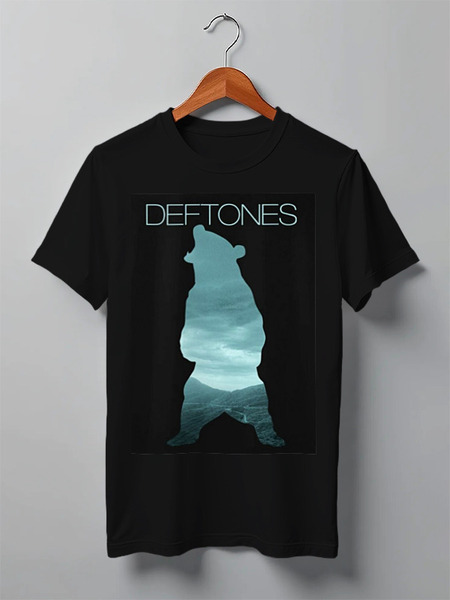 Заказать мужскую футболку в Москве. Футболка классическая deftones "teddy" от Роман Вакуленко - готовые дизайны и нанесение принтов.
