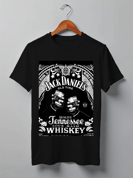 Заказать мужскую футболку в Москве. Футболка классическая Jack Daniels от Дария Вовк - готовые дизайны и нанесение принтов.