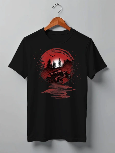 Заказать мужскую футболку в Москве. Футболка классическая Offroad от oneredfoxstore@gmail.com - готовые дизайны и нанесение принтов.