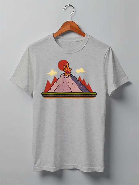 Заказать мужскую футболку в Москве. Футболка классическая Mountains от oneredfoxstore@gmail.com - готовые дизайны и нанесение принтов.