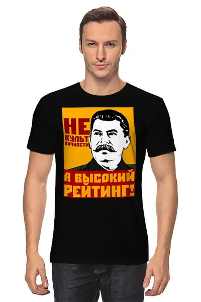 Заказать мужскую футболку в Москве. Футболка классическая Высокий рейтинг от gopotol - готовые дизайны и нанесение принтов.