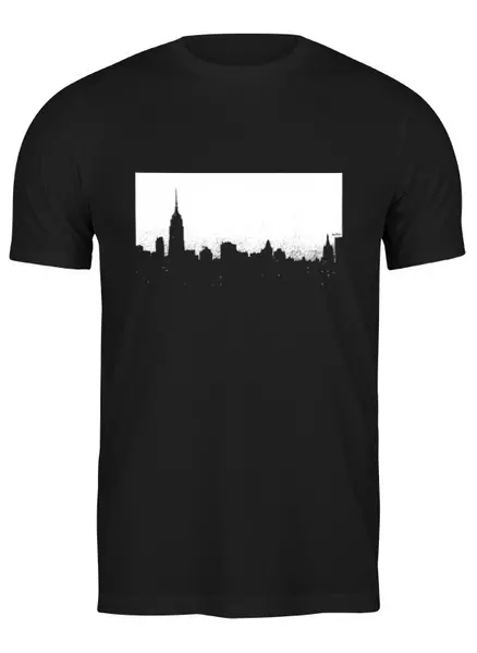 Заказать мужскую футболку в Москве. Футболка классическая Город от InTo - готовые дизайны и нанесение принтов.