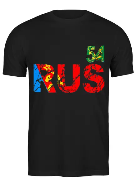 Заказать мужскую футболку в Москве. Футболка классическая 54 RUS от ГПМНпR'n'R - готовые дизайны и нанесение принтов.