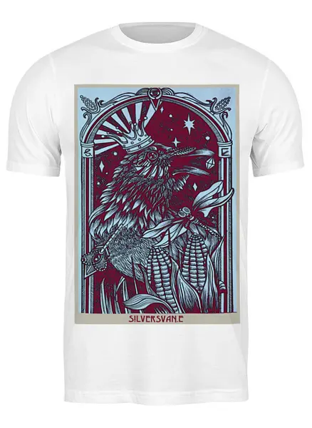 Заказать мужскую футболку в Москве. Футболка классическая Black Bird от fimdesigners - готовые дизайны и нанесение принтов.