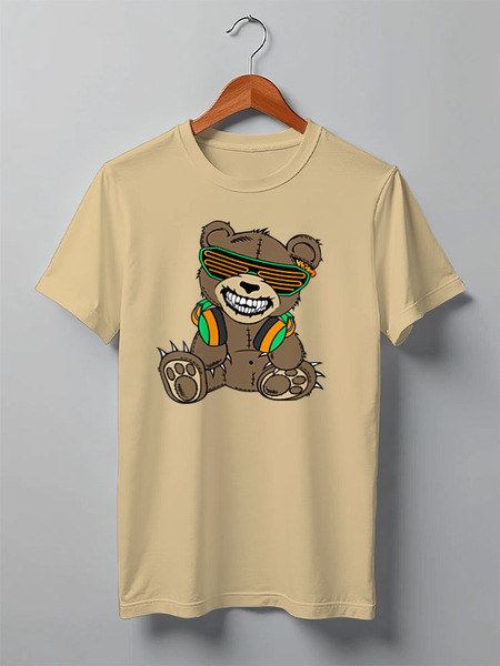 Заказать мужскую футболку в Москве. Футболка классическая ߷Happy Bear߷ от balden - готовые дизайны и нанесение принтов.