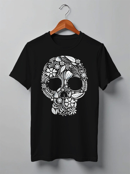 Заказать мужскую футболку в Москве. Футболка классическая Skulls от oneredfoxstore@gmail.com - готовые дизайны и нанесение принтов.