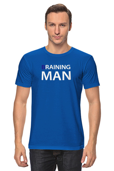 Заказать мужскую футболку в Москве. Футболка классическая Braining Man от Соль  - готовые дизайны и нанесение принтов.