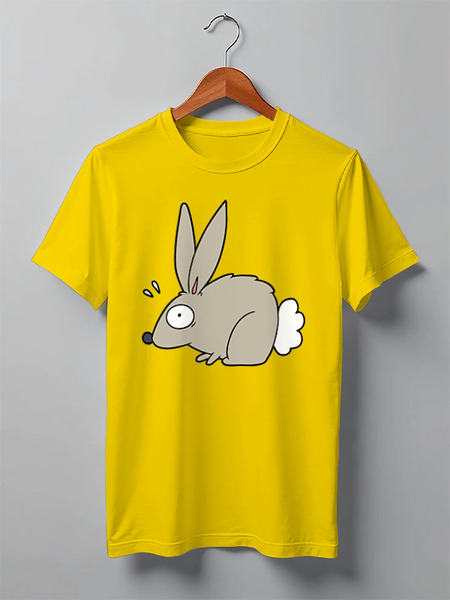 Заказать мужскую футболку в Москве. Футболка классическая Rabbit от skynatural - готовые дизайны и нанесение принтов.