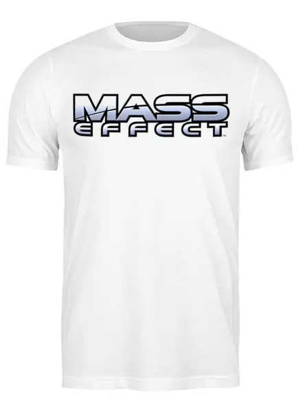 Заказать мужскую футболку в Москве. Футболка классическая Mass effect от VashAdmin - готовые дизайны и нанесение принтов.