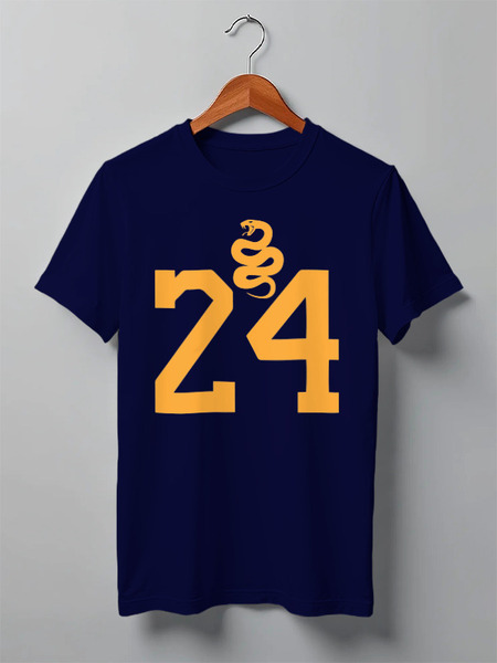 Заказать мужскую футболку в Москве. Футболка классическая Mamba 24 от skynatural - готовые дизайны и нанесение принтов.