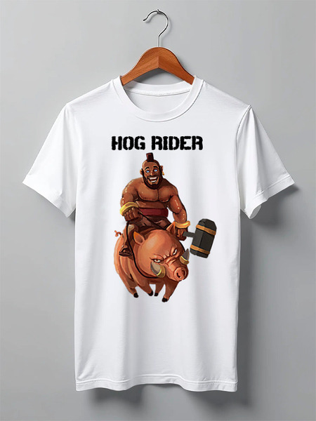 Заказать мужскую футболку в Москве. Футболка классическая Hog rider (Clash of Clans) от GGnews  - готовые дизайны и нанесение принтов.