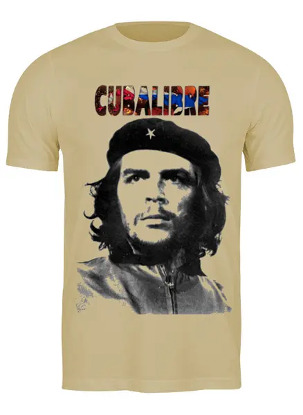 Заказать мужскую футболку в Москве. Футболка классическая Cuba libre, Hasta La. Victoria Siempre! от madw - готовые дизайны и нанесение принтов.