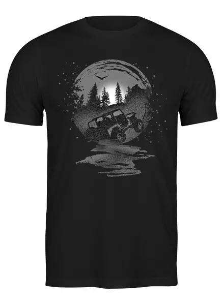 Заказать мужскую футболку в Москве. Футболка классическая Offroad от oneredfoxstore@gmail.com - готовые дизайны и нанесение принтов.