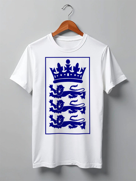 Заказать мужскую футболку в Москве. Футболка классическая Three Lions tee от Millwall Supporters Club Russia - готовые дизайны и нанесение принтов.
