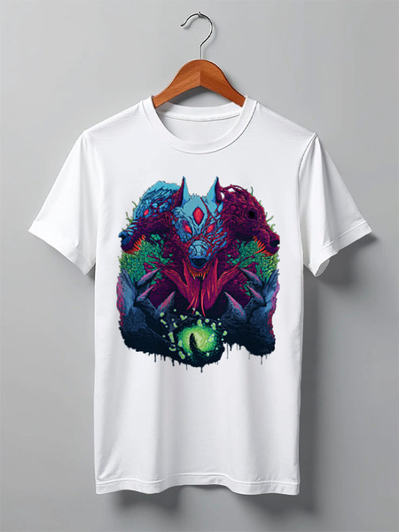 Заказать мужскую футболку в Москве. Футболка классическая Hyper Beast от Никита Узумаки - готовые дизайны и нанесение принтов.