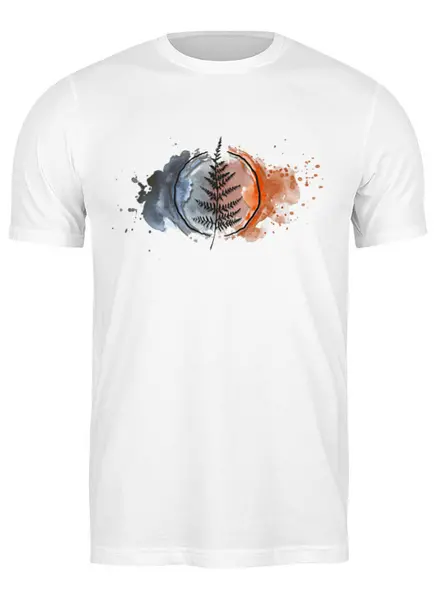 Заказать мужскую футболку в Москве. Футболка классическая  Fern Colors от oneredfoxstore@gmail.com - готовые дизайны и нанесение принтов.