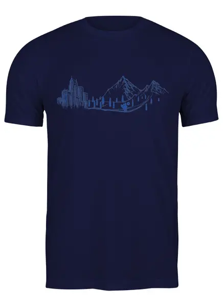 Заказать мужскую футболку в Москве. Футболка классическая Go To The Wild от oneredfoxstore@gmail.com - готовые дизайны и нанесение принтов.