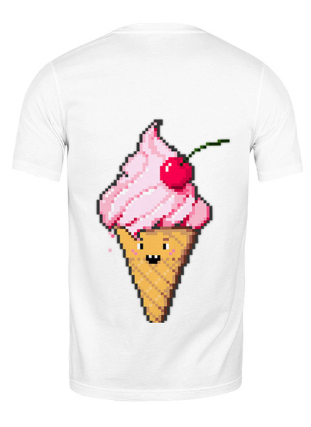 Заказать мужскую футболку в Москве. Футболка классическая ice cream от punksy - готовые дизайны и нанесение принтов.