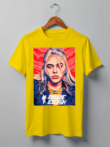 Заказать мужскую футболку в Москве. Футболка классическая ☺Billie Eilish☺ от balden - готовые дизайны и нанесение принтов.