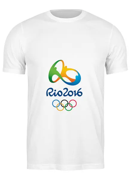 Заказать мужскую футболку в Москве. Футболка классическая Рио 2016 от andrusha_kab - готовые дизайны и нанесение принтов.