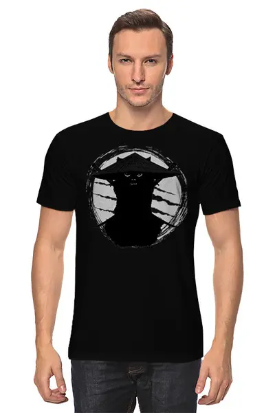 Заказать мужскую футболку в Москве. Футболка классическая Killa Ninja от oneredfoxstore@gmail.com - готовые дизайны и нанесение принтов.