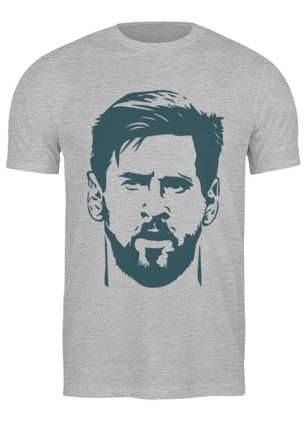 Заказать мужскую футболку в Москве. Футболка классическая Лео Месси от skynatural - готовые дизайны и нанесение принтов.