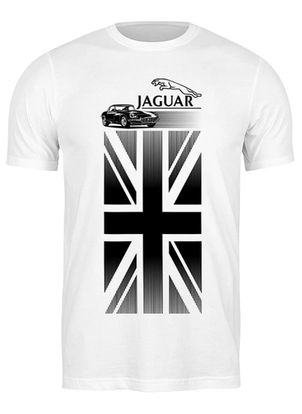 Заказать мужскую футболку в Москве. Футболка классическая Jaguar от Red Cardinal - готовые дизайны и нанесение принтов.
