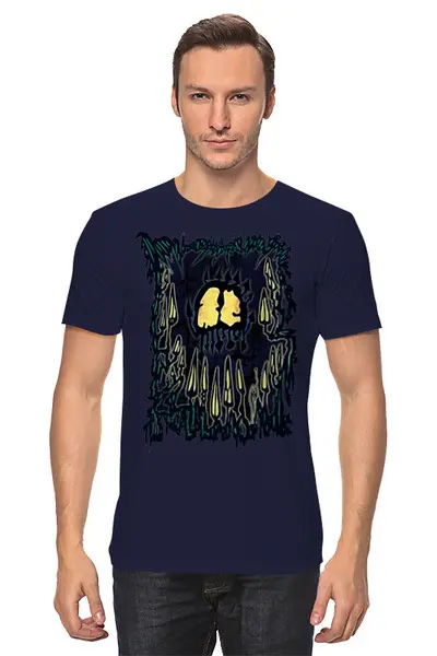 Заказать мужскую футболку в Москве. Футболка классическая Mushrooms Skull Creature от oneredfoxstore@gmail.com - готовые дизайны и нанесение принтов.
