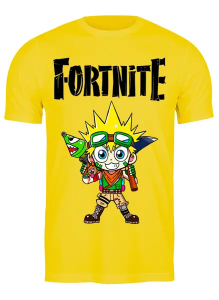 Заказать мужскую футболку в Москве. Футболка классическая FORTNITE от balden - готовые дизайны и нанесение принтов.