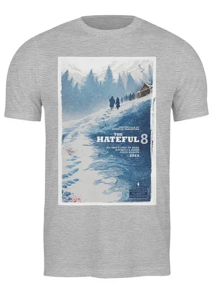 Заказать мужскую футболку в Москве. Футболка классическая Hateful Eight / Омерзительная восьмерка от KinoArt - готовые дизайны и нанесение принтов.