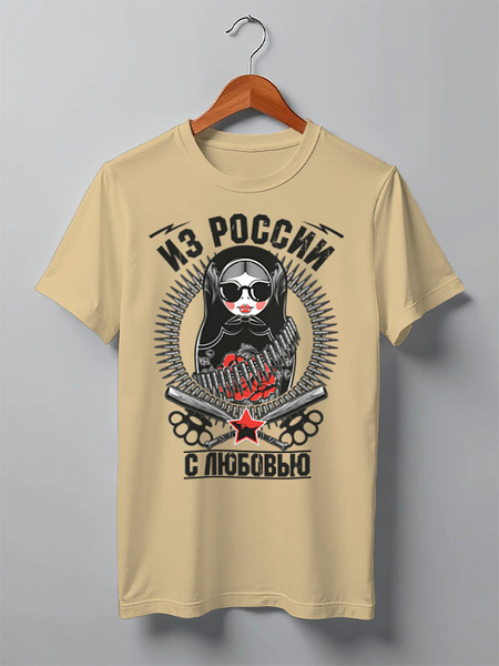 Заказать мужскую футболку в Москве. Футболка классическая RUSSIAN DESIGN от balden - готовые дизайны и нанесение принтов.