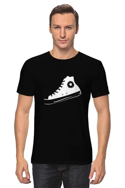 Заказать мужскую футболку в Москве. Футболка классическая Converse two от hey BROOK! - готовые дизайны и нанесение принтов.