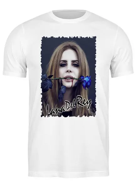 Заказать мужскую футболку в Москве. Футболка классическая Lana Del Rey от  ЯрМайка - готовые дизайны и нанесение принтов.