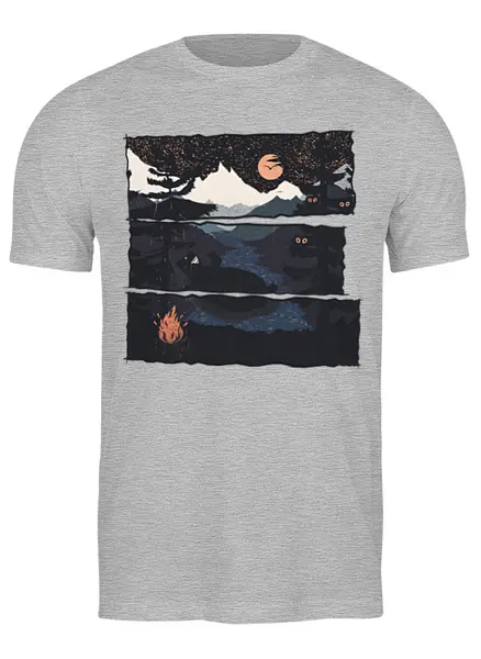 Заказать мужскую футболку в Москве. Футболка классическая Retreat от oneredfoxstore@gmail.com - готовые дизайны и нанесение принтов.