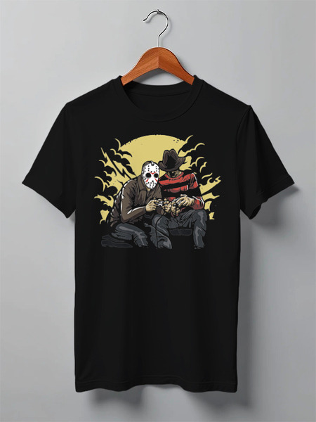 Заказать мужскую футболку в Москве. Футболка классическая Zombies от oneredfoxstore@gmail.com - готовые дизайны и нанесение принтов.