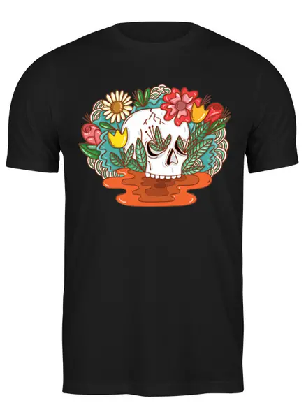 Заказать мужскую футболку в Москве. Футболка классическая Skulls от oneredfoxstore@gmail.com - готовые дизайны и нанесение принтов.