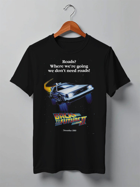 Заказать мужскую футболку в Москве. Футболка классическая Back To The Future II от KinoArt - готовые дизайны и нанесение принтов.