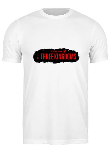 Заказать мужскую футболку в Москве. Футболка классическая Total War Three Kingdoms от THE_NISE  - готовые дизайны и нанесение принтов.