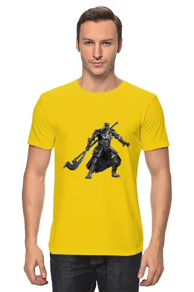 Заказать мужскую футболку в Москве. Футболка классическая Брутал  от kosfolkunorov@mail.ru - готовые дизайны и нанесение принтов.