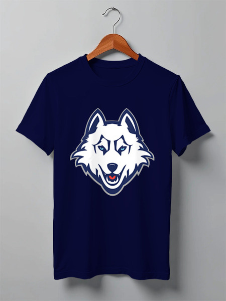Заказать мужскую футболку в Москве. Футболка классическая Волк (wolf) от trugift - готовые дизайны и нанесение принтов.
