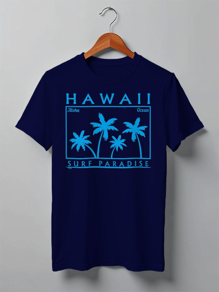 Заказать мужскую футболку в Москве. Футболка классическая HAWAII от balden - готовые дизайны и нанесение принтов.
