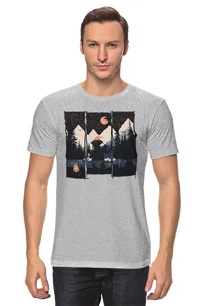 Заказать мужскую футболку в Москве. Футболка классическая Native Fisher от oneredfoxstore@gmail.com - готовые дизайны и нанесение принтов.