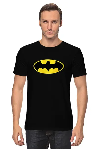 Заказать мужскую футболку в Москве. Футболка классическая batman от niggalay - готовые дизайны и нанесение принтов.