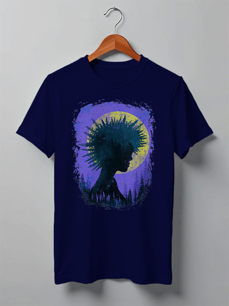 Заказать мужскую футболку в Москве. Футболка классическая Forest от oneredfoxstore@gmail.com - готовые дизайны и нанесение принтов.