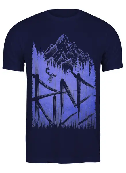 Заказать мужскую футболку в Москве. Футболка классическая Ride Motocross от oneredfoxstore@gmail.com - готовые дизайны и нанесение принтов.