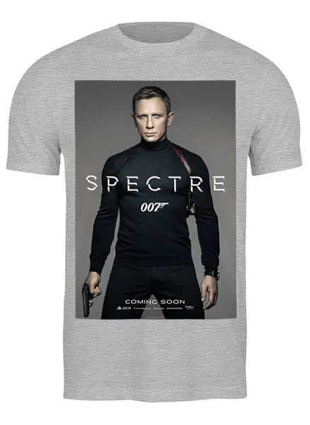 Заказать мужскую футболку в Москве. Футболка классическая Bond 007 / Spectre от KinoArt - готовые дизайны и нанесение принтов.