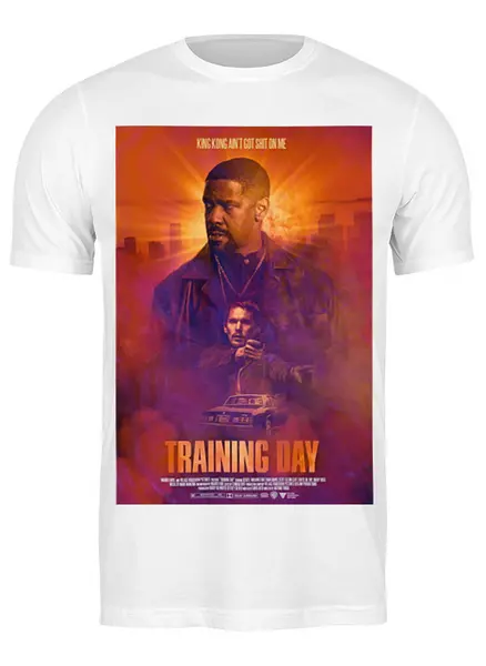 Заказать мужскую футболку в Москве. Футболка классическая Тренировочный день / Training Day от kino.printio.ru - готовые дизайны и нанесение принтов.