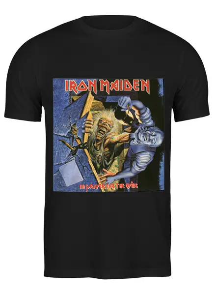 Заказать мужскую футболку в Москве. Футболка классическая Iron Maiden от Fedor - готовые дизайны и нанесение принтов.