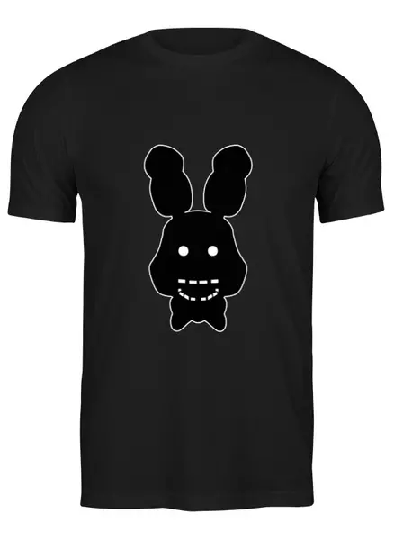 Заказать мужскую футболку в Москве. Футболка классическая Shadow Bonnie (Пять ночей у Фредди) от trugift - готовые дизайны и нанесение принтов.