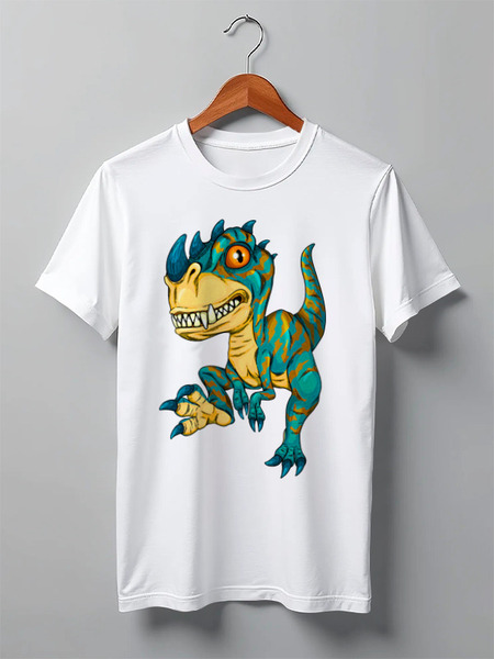 Заказать мужскую футболку в Москве. Футболка классическая Dinosaurs от balden - готовые дизайны и нанесение принтов.